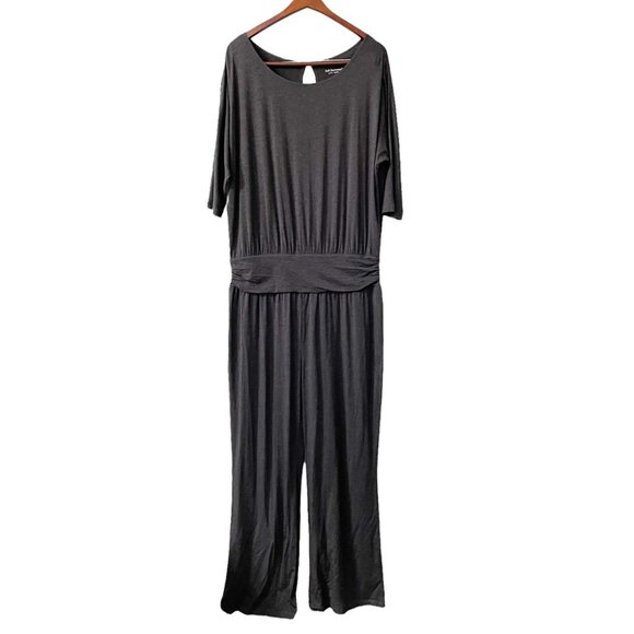Soft Surroundings Pants - Soft Surroundings Toujours Gray Jersey Knit Jumpsuit Women's Size Large Comfort